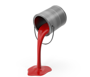 red paint