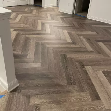 parquet hardwood flooring installed